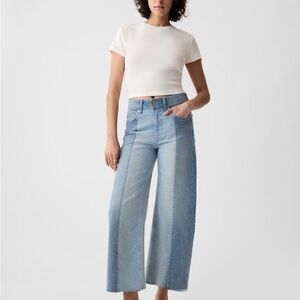 NWT Gap High Rise Stride Wide-Leg Ankle Jean 27